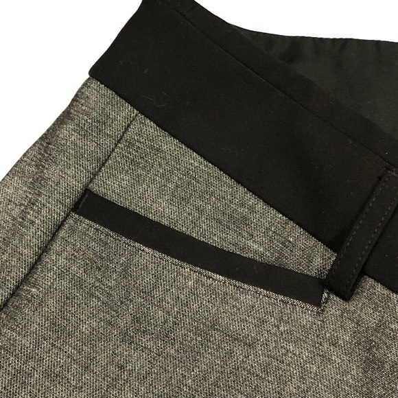 Express Contrast Ankle Pants (Gray & Black) - Picture 2 of 5